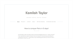 Desktop Screenshot of kamilahtaylor.com